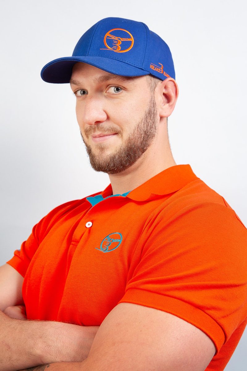 Casquette Aube de vitesse bleue brodée – Volant 3 Ranches