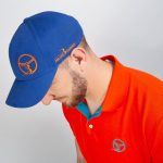 Embroidered Blue "Aube de vitesse" Cap – Volant 3 Ranches
