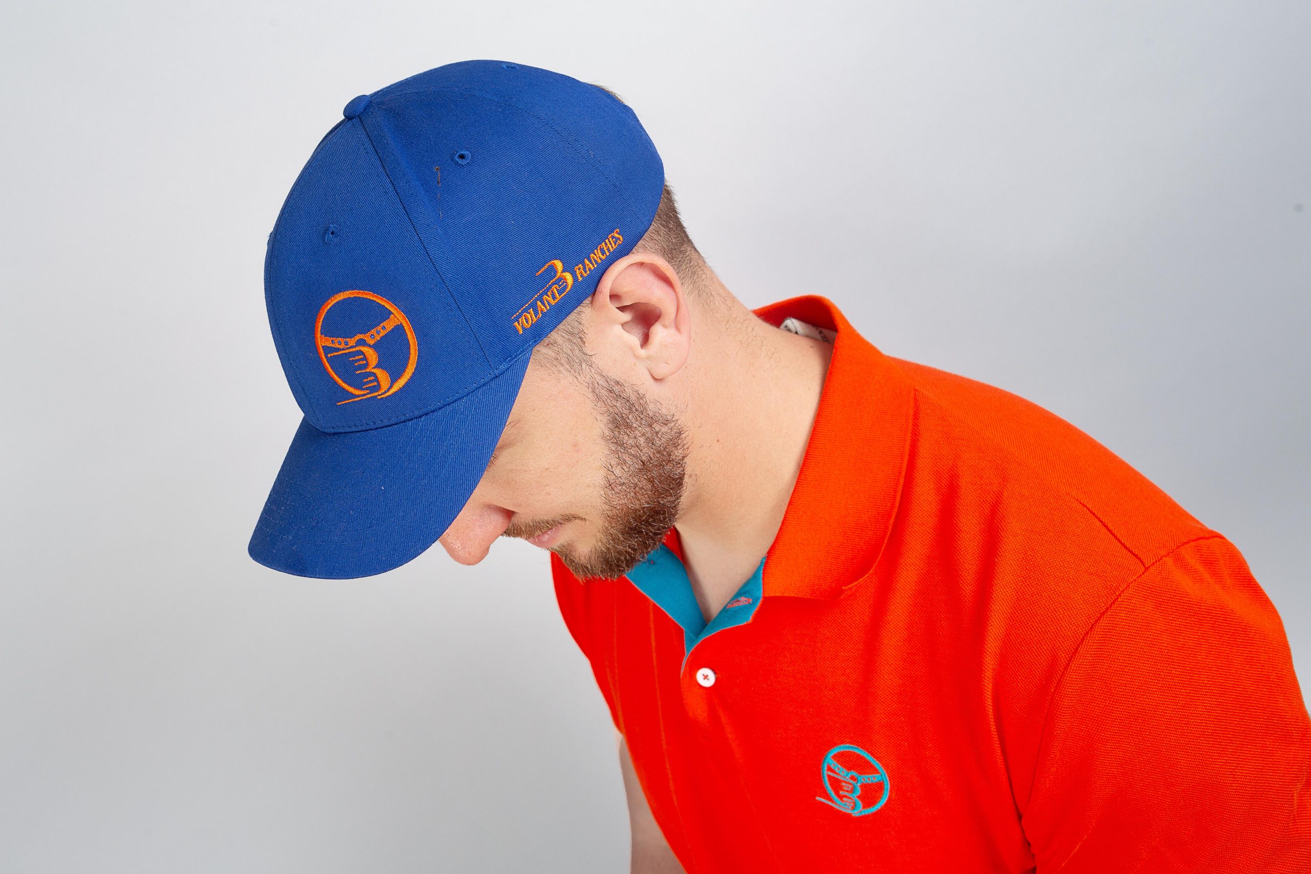 Embroidered Blue "Aube de vitesse" Cap – Volant 3 Ranches