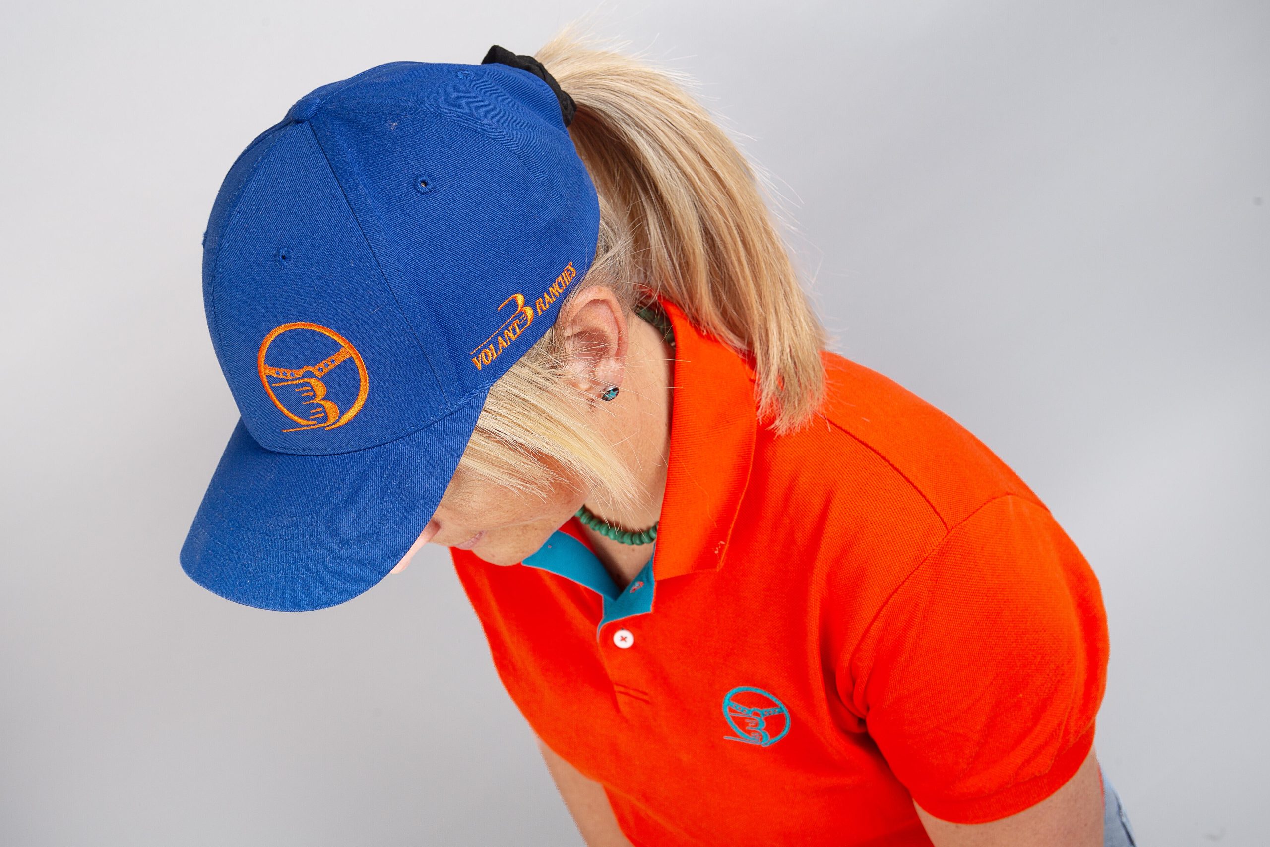 Embroidered Blue "Aube de vitesse" Cap – Volant 3 Ranches