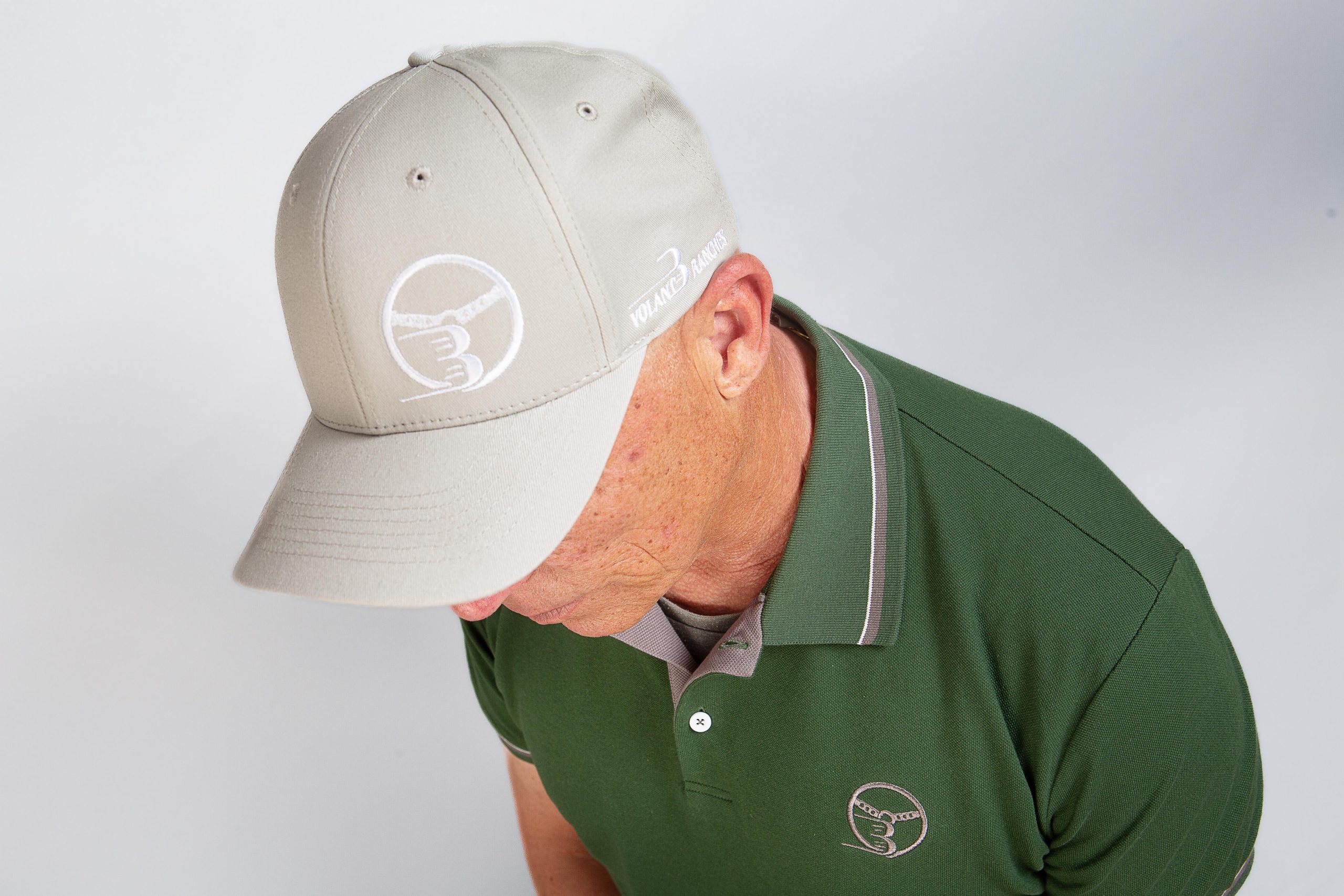 Embroidered grey Racing Sky cap – Volant 3 Ranches