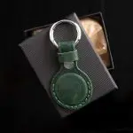 Porte-clés cuir vert compatible tracker Android – Volant 3 Ranches