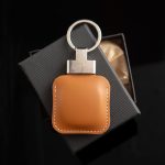 Brown Leather AirTag Keychain – Volant 3 Ranches