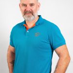 Men's Azure Inferno Turquoise Blue Polo – Volant 3 Ranches