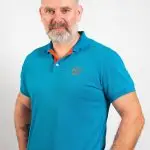 Polo Azure Inferno bleu turquoise homme – Volant 3 Ranches