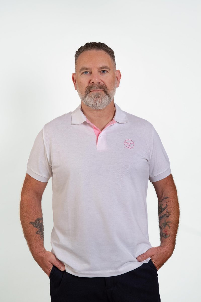 Men’s Elite White Polo – Volant 3 Ranches
