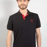 Polo Fureur Nocturne noir homme – Volant 3 Ranches
