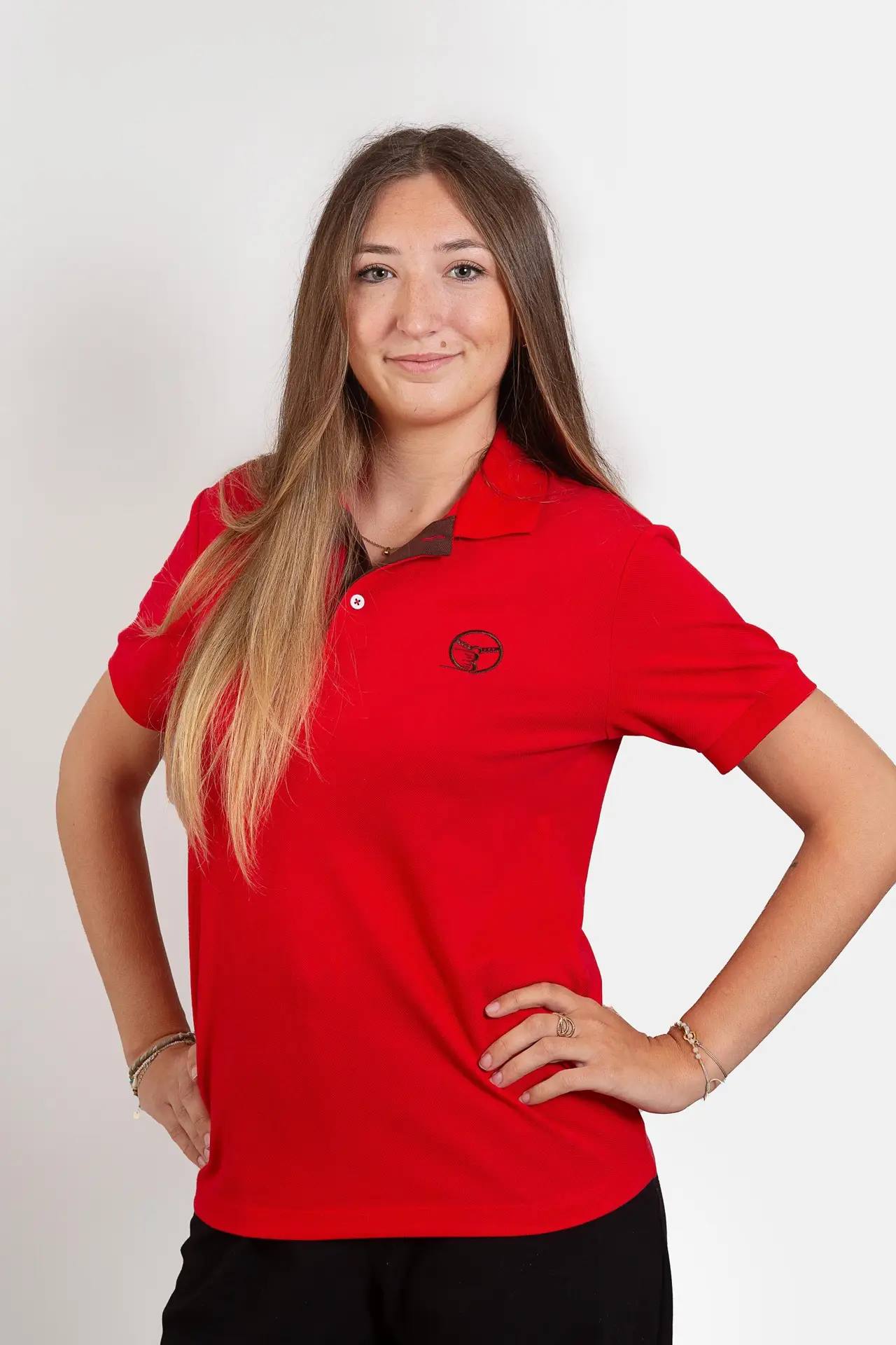 Polo Prestige Driver rouge femme – Volant 3 Ranches