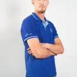 Polo Racing Horizon bleu édition limitée – Volant 3 Ranches